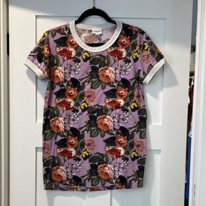 LuLaRoe Multicolor Graphic Liv Tee - size small